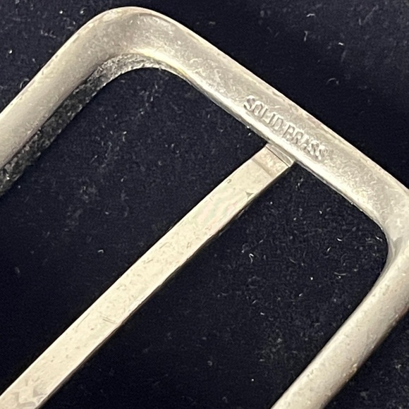 John Weitz Cognac Old English Cashmere Glove Tanned‎ Leather Men's Belt Sz 40 - Picture 4 of 11